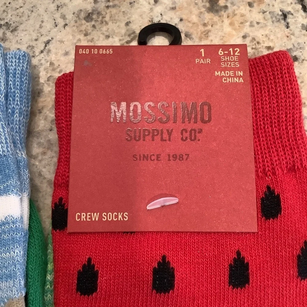 Bundle of 5 Men's Fun Graphic Crew Socks